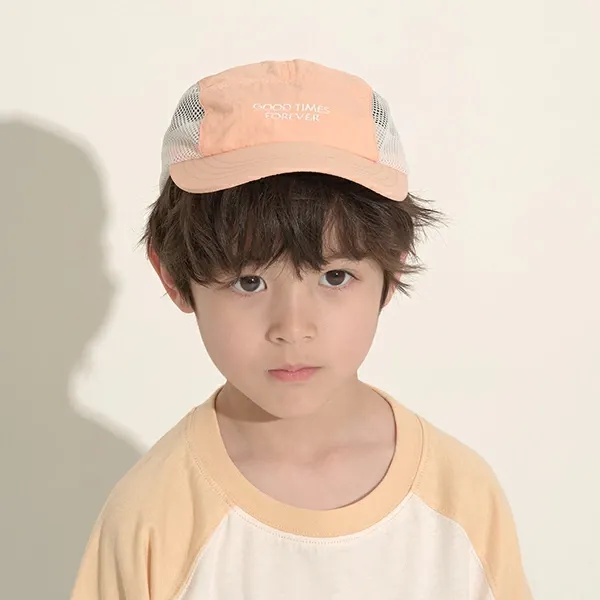 日本 b-ROOM - 透氣網狀軟質休閒遮陽帽-卡其黑