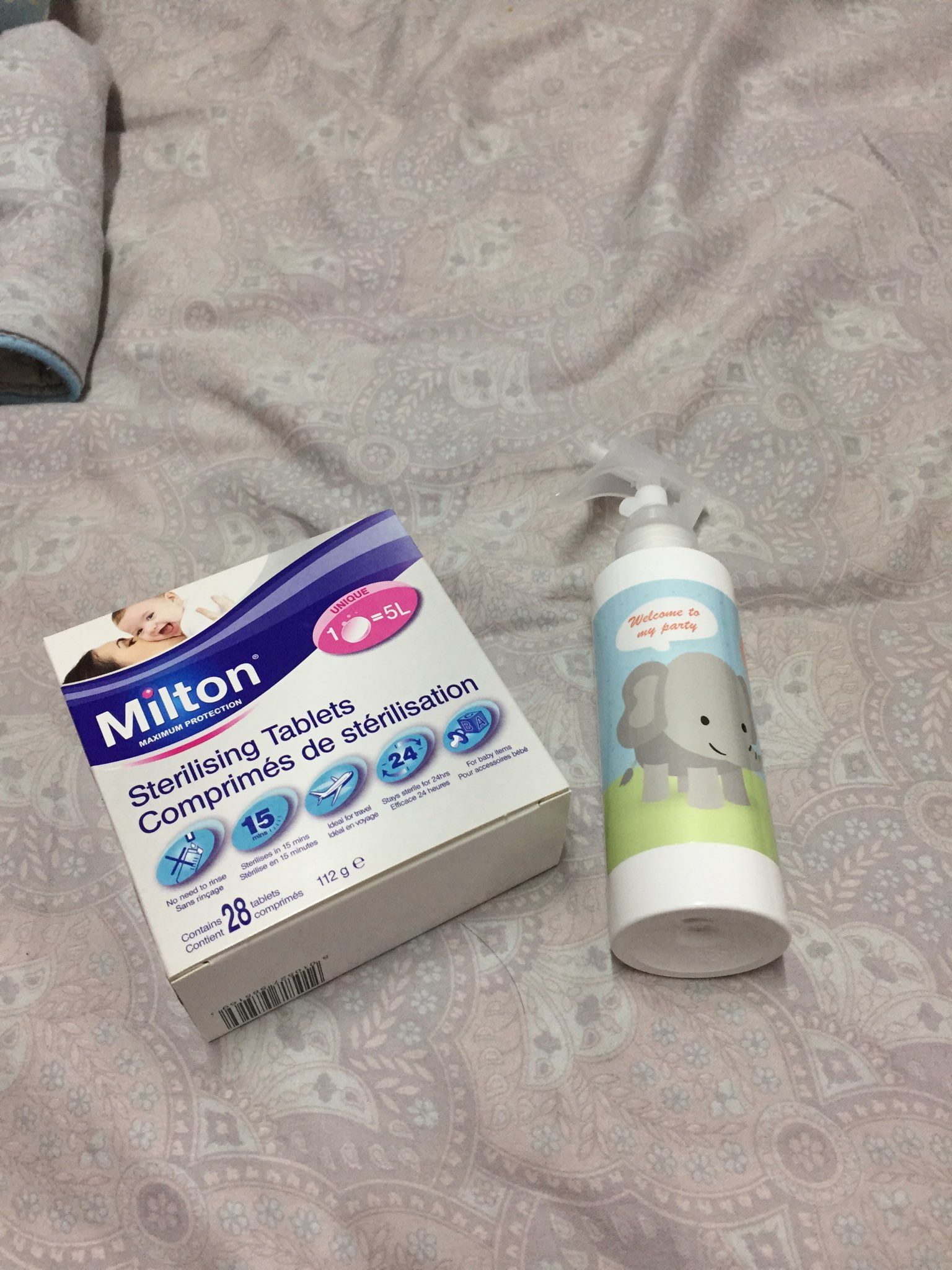 米爾頓消毒錠+噴霧瓶