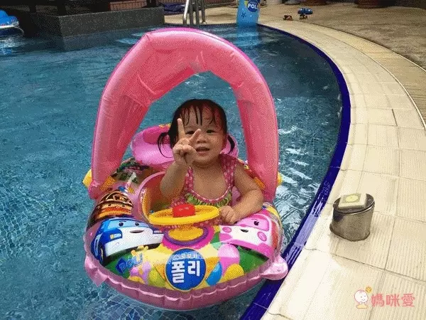 韓國救難小英雄Poli - 安寶可拆式遮陽座圈-贈手動式打氣筒1入(顏色隨機) (適用:2-7歲、25kg以下幼兒)