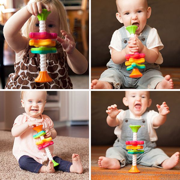 美國 FatBrain - 迷你彩虹旋轉樂-含三種轉盤