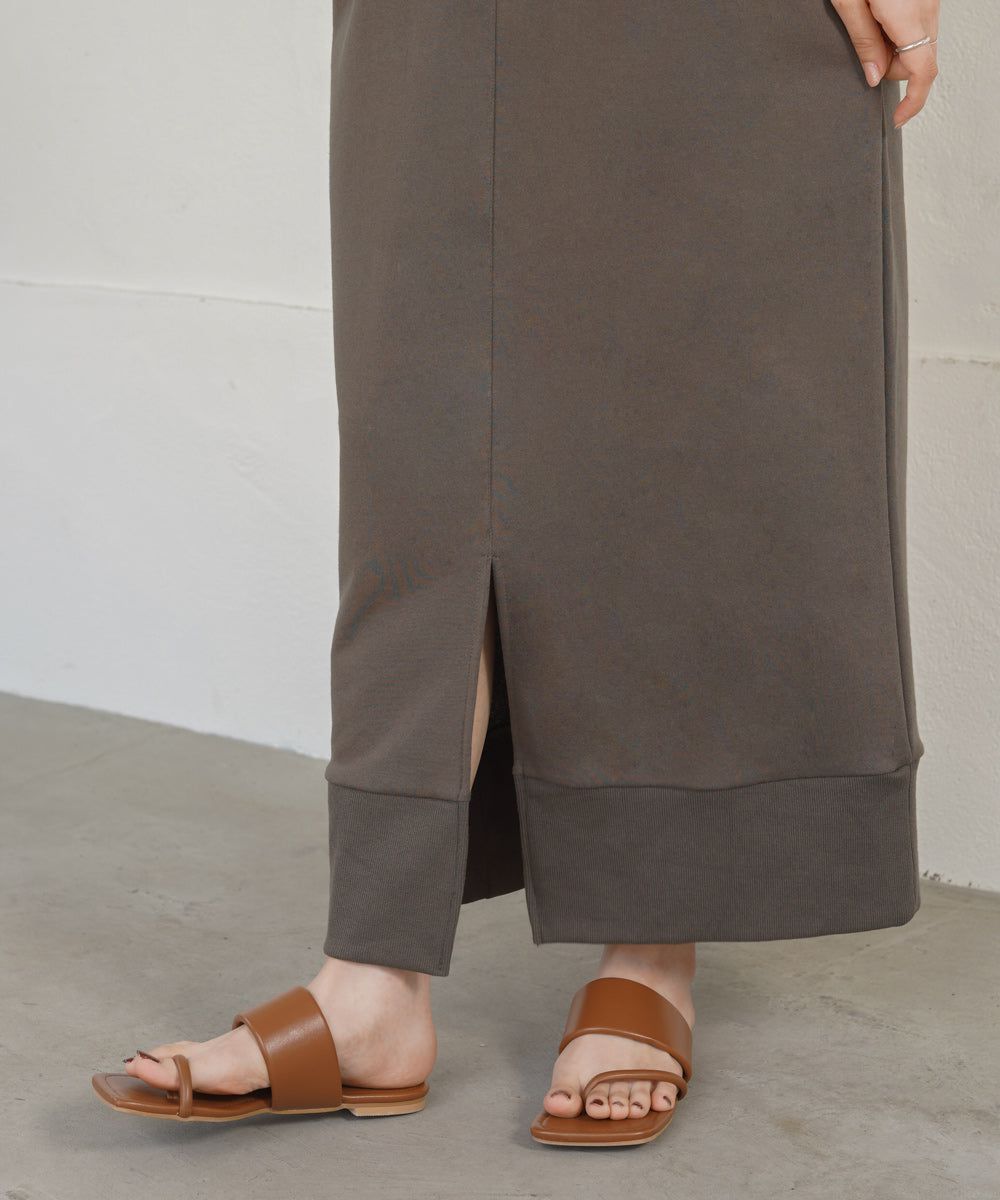 日本 Bab - 優雅綁帶V領泡泡袖洋裝-淺摩卡