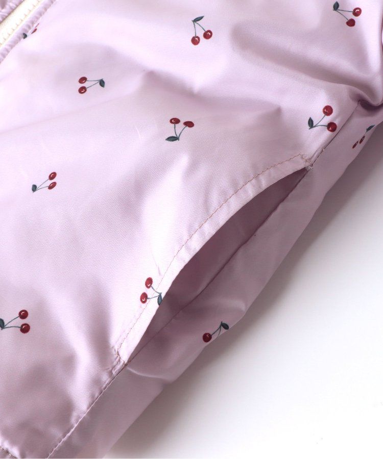 日本 apres les cours - 珍珠光澤正反2WAY鋪棉外套(可機洗)-彩色幾何-橘棕