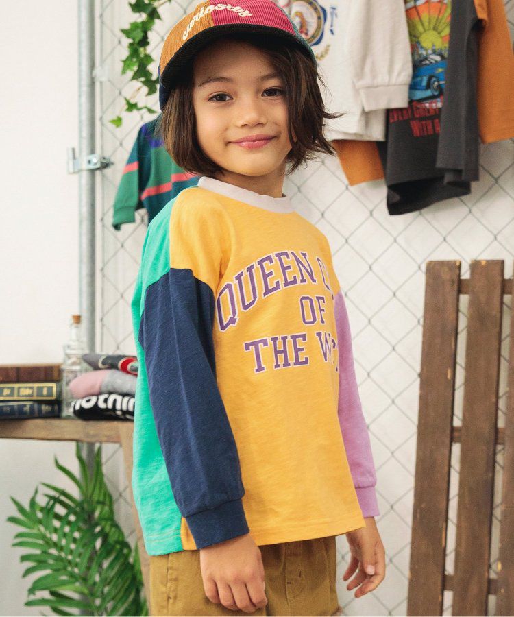 日本 BREEZE - 美式復古風長袖大學T-粉紅