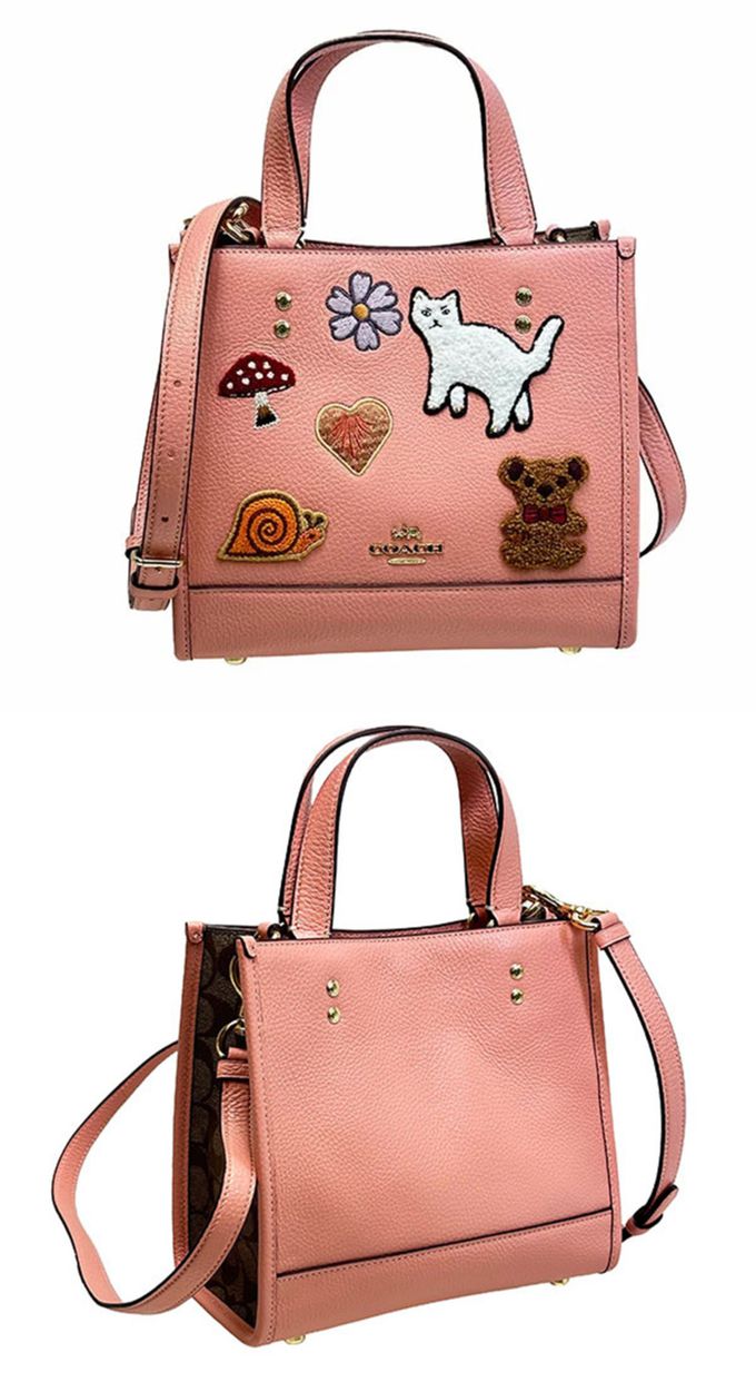 COACH - 造型皮革肩背包 (貓咪)