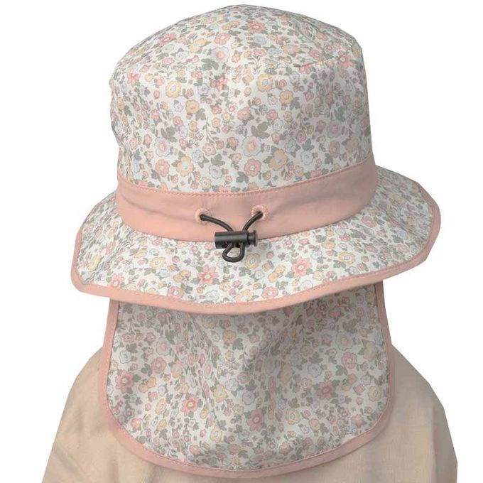 akachan honpo - 防潑水漁夫帽-滿版印花-粉紅色