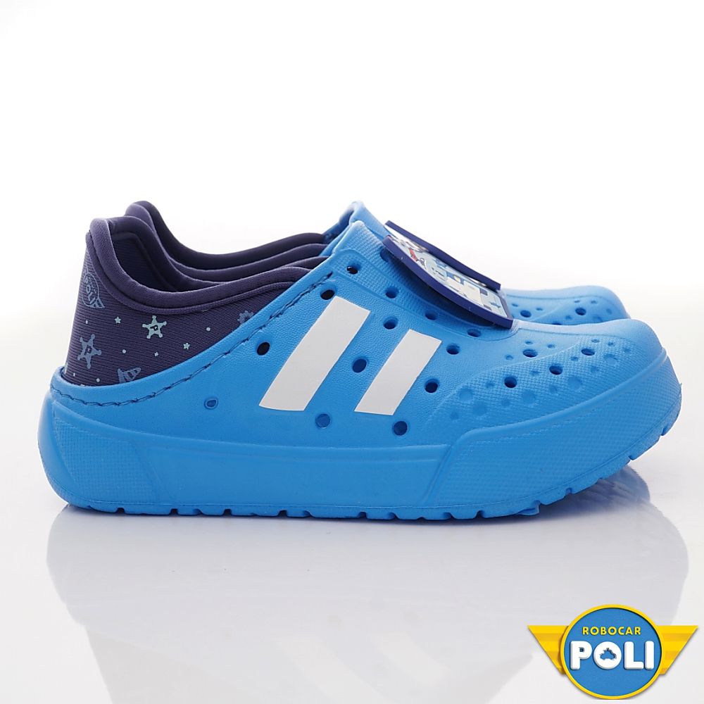 台灣製POLI洞洞休閒便鞋(中小童段)-休閒鞋-藍