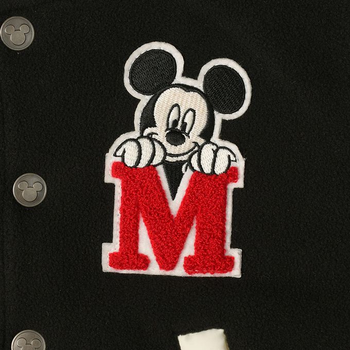 akachan honpo - 美式棒球外套-米奇-黑色