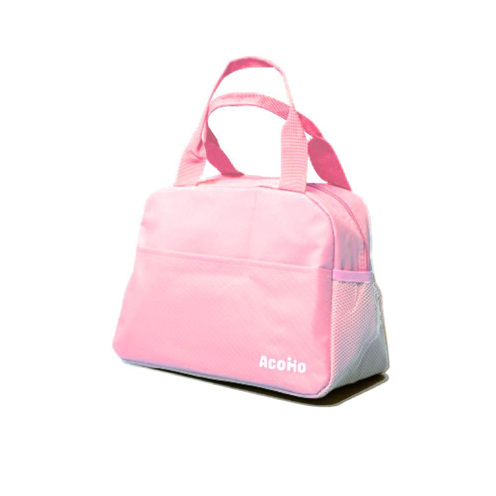AcoMo - 粉色-旅行多功能媽媽包 -托特提袋-保冷抑菌-粉 (13 x 26 x 18cm)-7公升190g