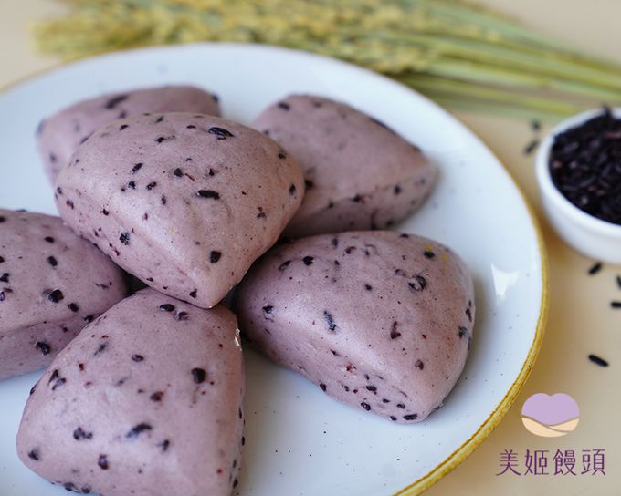 美姬饅頭 - 紫米紫薯低糖米饅頭-50g*6顆