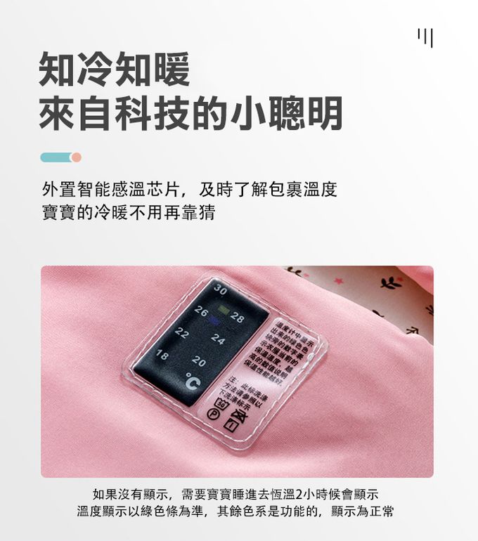 JoyNa - 嬰兒動物感溫睡袋 肚圍保暖-愛麗克絲小兔