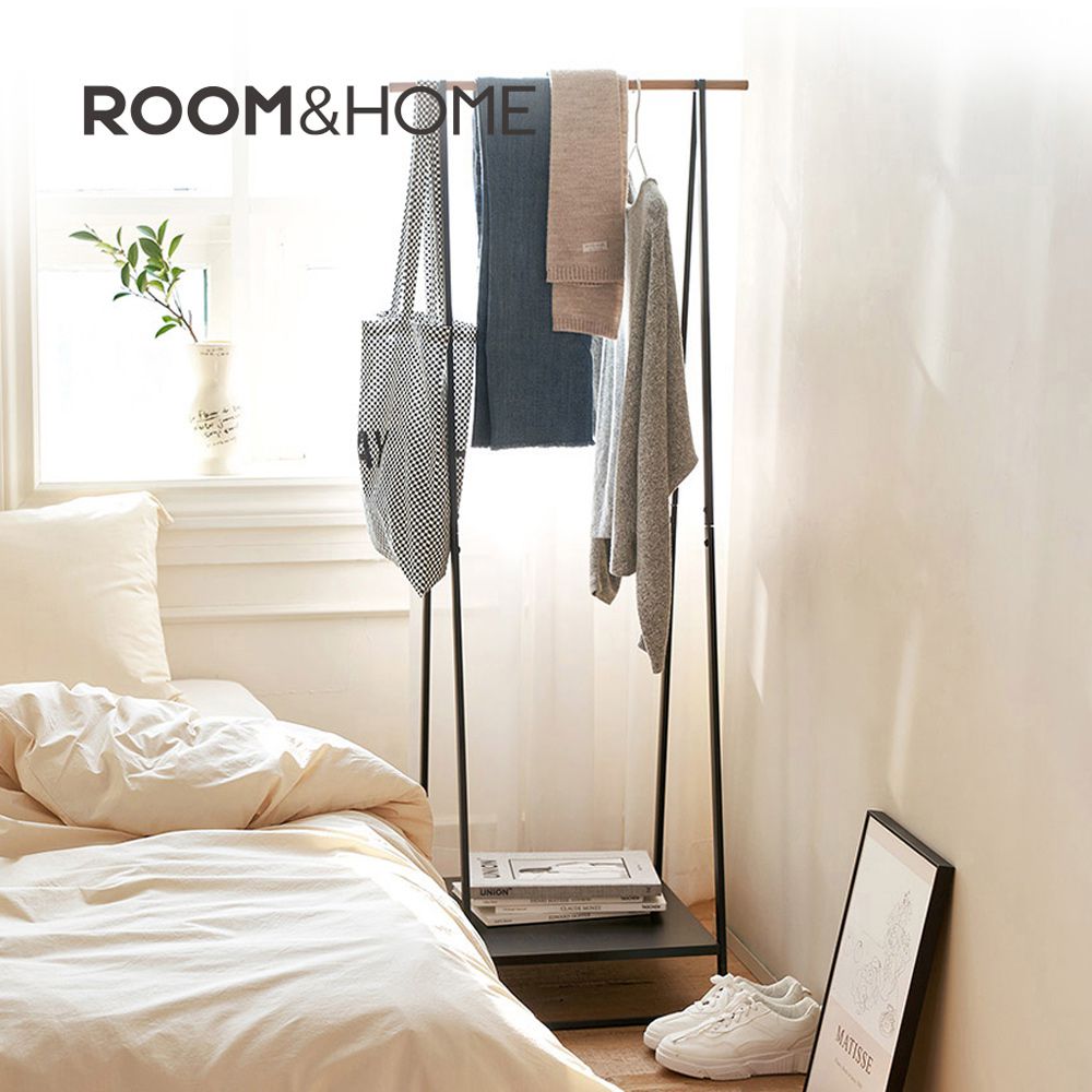 韓國ROOM&HOME - A字型多功能置物掛衣架/衣帽架-DIY-個性黑