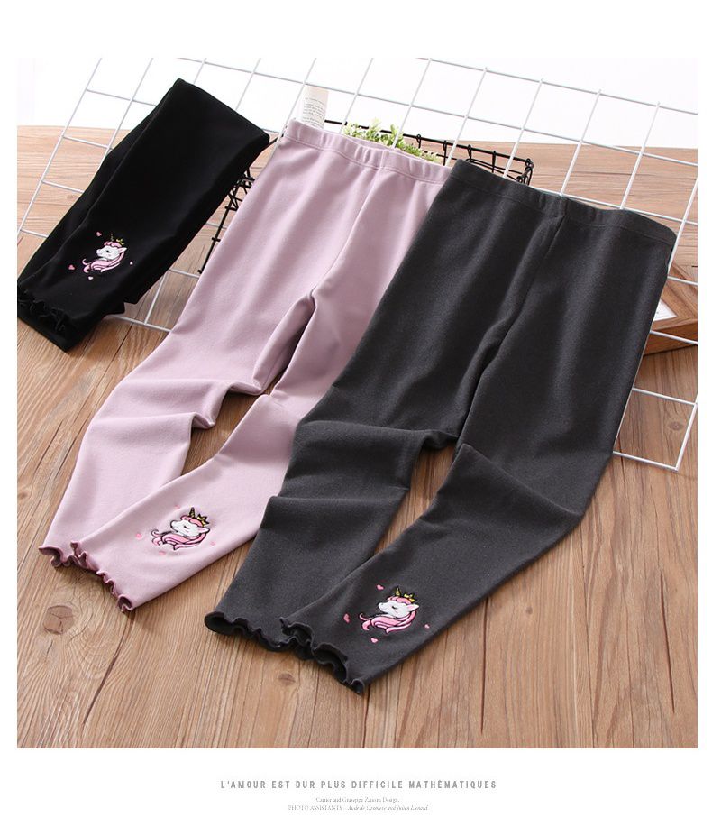 MAMDADKIDS - 磨毛保暖內搭褲-蝴蝶結-紫色