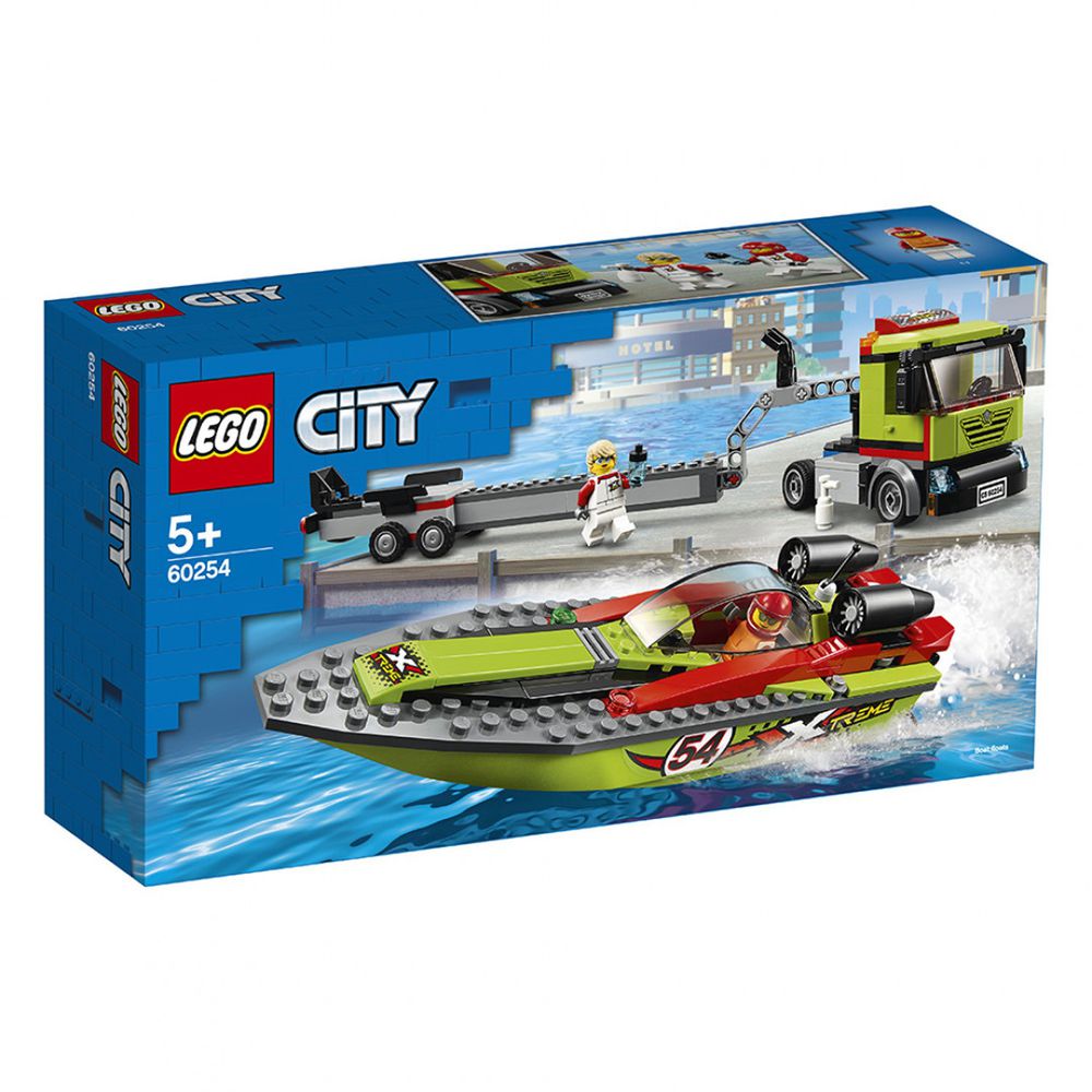 樂高 LEGO - 樂高 CITY 城市系列 - 賽艇運輸車 60254-238pcs
