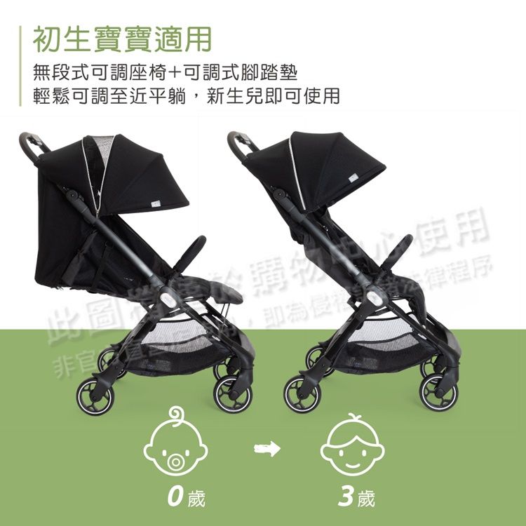 義大利 chicco - We輕巧便攜秒收手推車-無盡黑