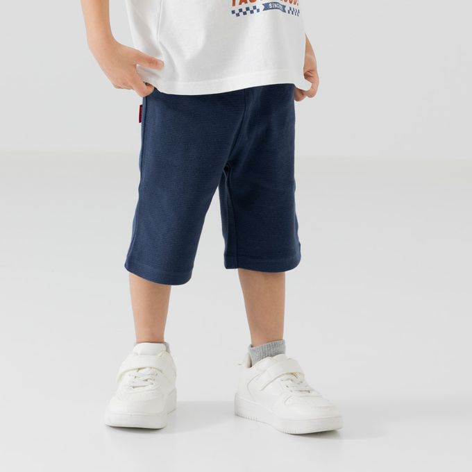 日本 Chil2 - [熱銷]EDWIN聯名 彈力短褲-海軍藍