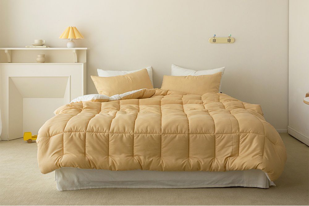 韓國 Maatila - 可水洗超細纖維棉花糖棉被-香橙蒟蒻