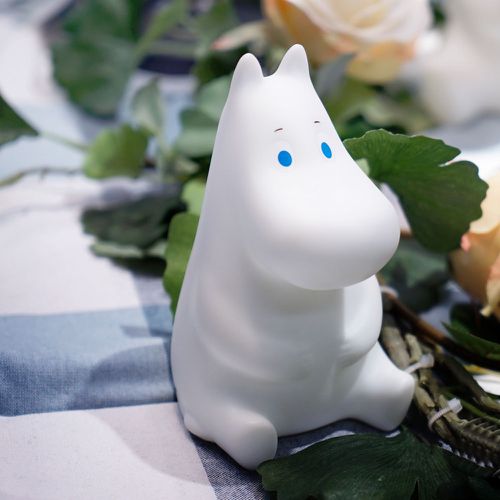 VIPO 嚕嚕米 軟Q 姆明造型拍拍小夜燈 (電池版)-13CM