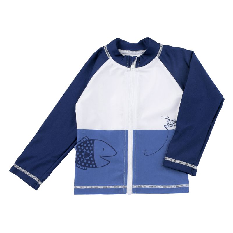 akachan honpo - 防曬泳衣&泳褲-小魚-深藍色