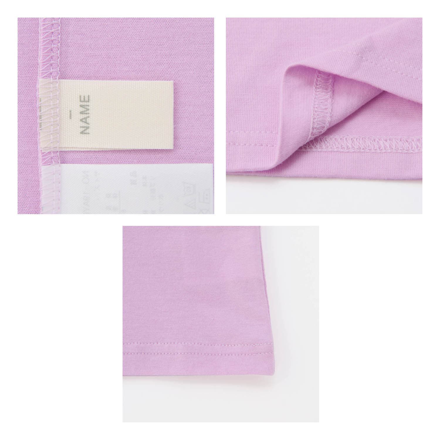 日本千趣會 - 迪士尼天竺棉荷葉短袖上衣-長髮公主-紫