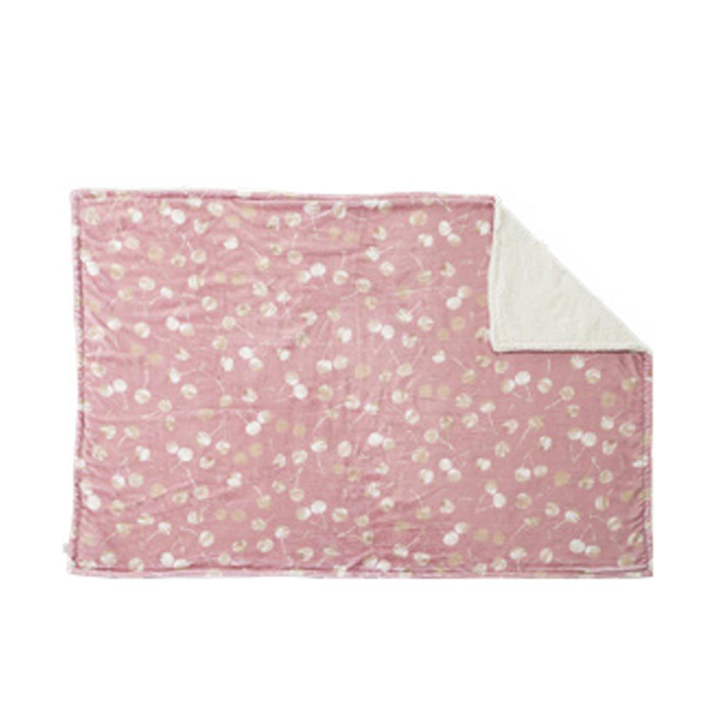 日本小泉 - 輕量極柔保暖毛毯/蓋毯-美味櫻桃-粉紅