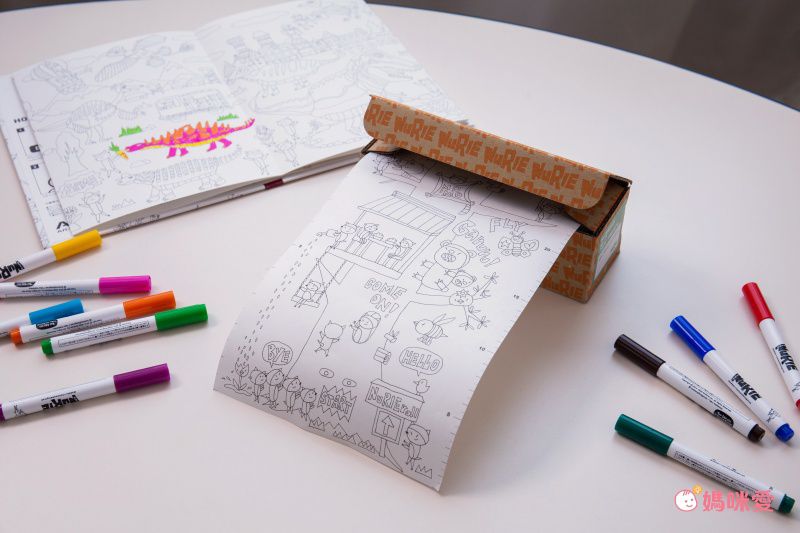 日本 NuRIE - 日本製 創意著色大型塗鴉紙(捲式)-TREE TREATS (18x228cm)