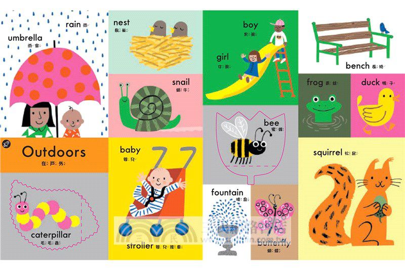 100 First Words給小小孩的第一本中英100單字書-【小山丘點讀系列】