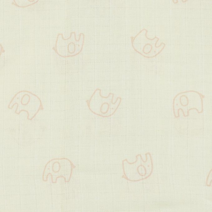 akachan honpo - 床包-大象-象牙白色 (70×120cm)