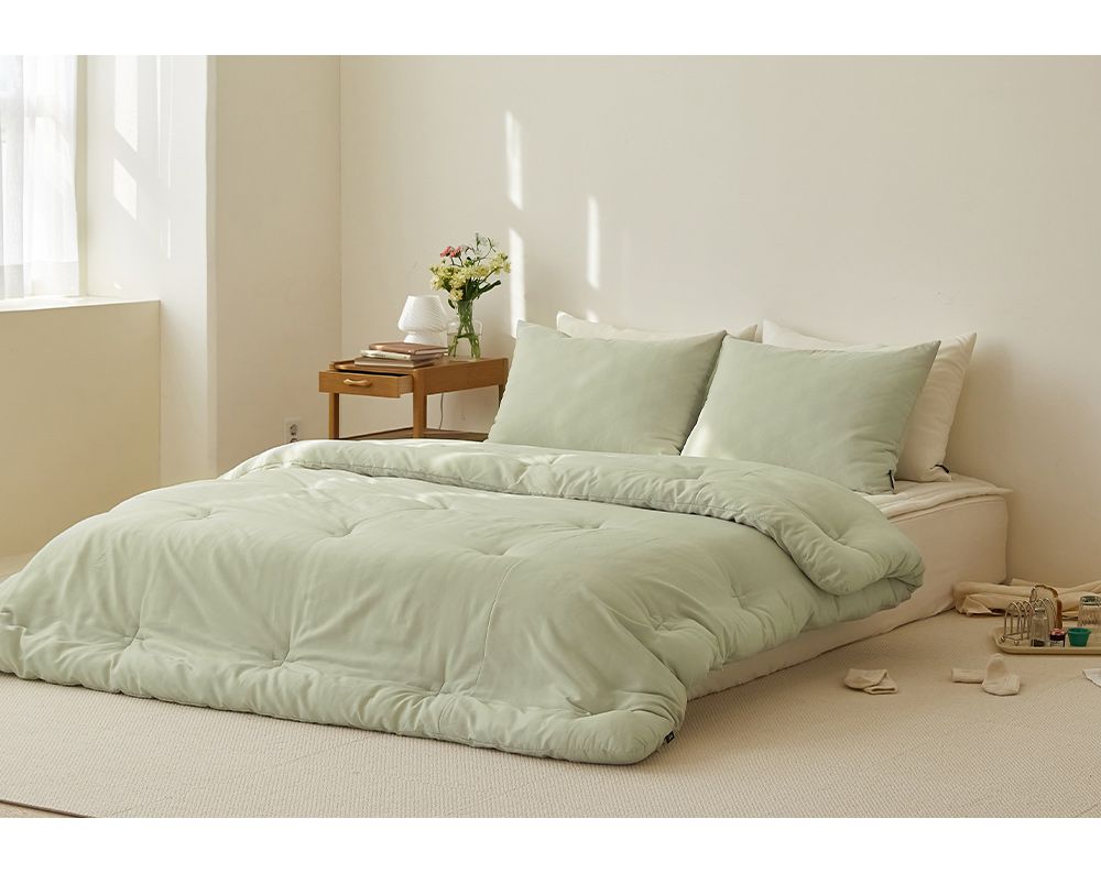 韓國 Maatila - 雲朵軟綿綿親膚四季被-抹茶拿鐵