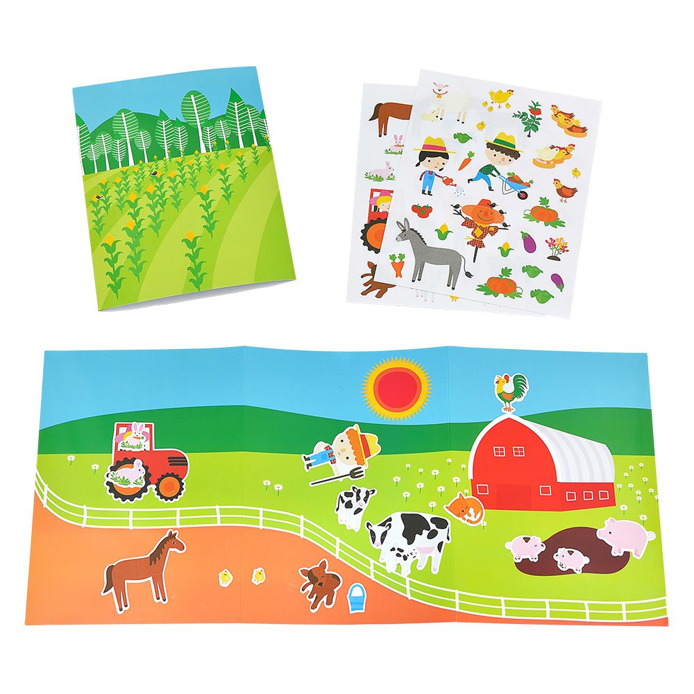 西班牙 APLI - 旅遊貼紙-小農夫種菜去