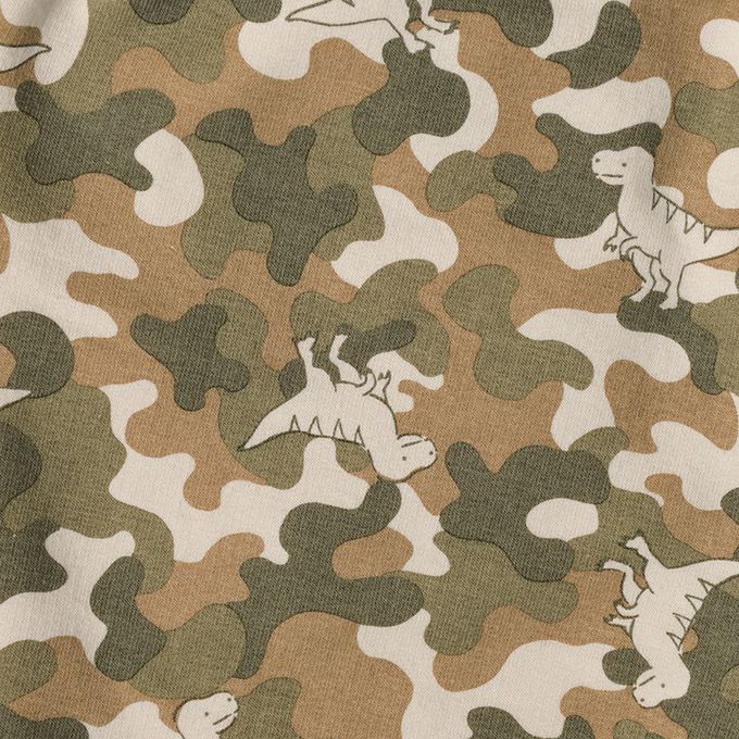 akachan honpo - 10分長經典褲 裏起毛-一般合身款-軍綠色