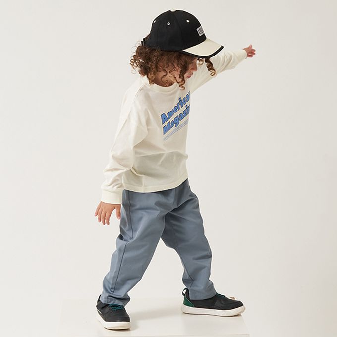 日本 b-ROOM - 挺版舒適廓形長褲-卡其