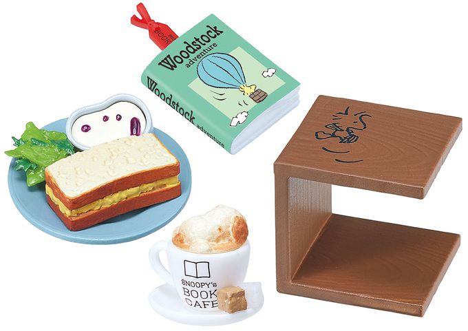 RE-MENT - SNOOPY系列 書店咖啡 Snoopy's BOOK CAFÉ 整組8種