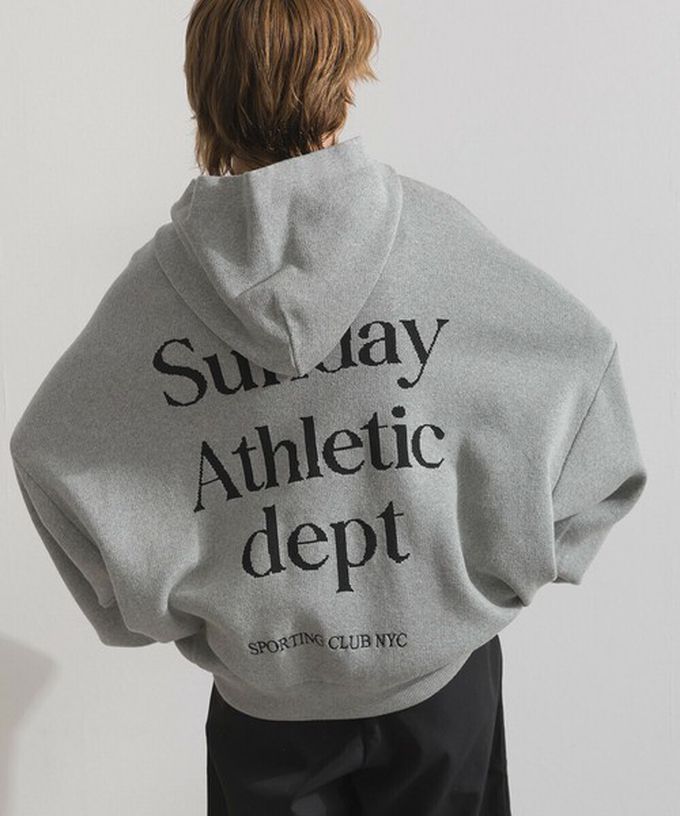 日本 Lupilien - Sunday休閒寬大版型針織帽T-濃綠