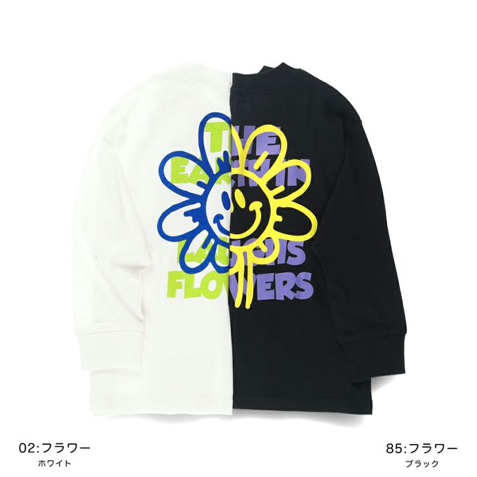 日本 BRANSHES - 100%棉 印花薄長袖上衣-俏皮滑板-墨綠