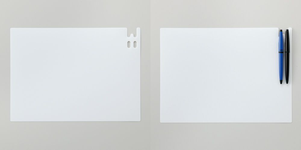 日本文具 LIHIT - 馬卡龍繽紛透明窗收納盒-杏-A4