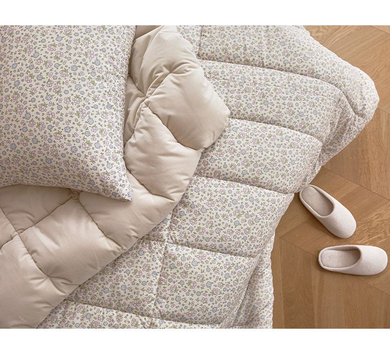 韓國 Maatila - 可水洗超細纖維桃皮感棉被(冬被)-紫莓果花園