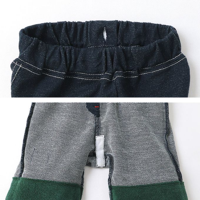 日本 ZOOLAND - 可愛水果口袋反摺造型短褲-西瓜-深藍