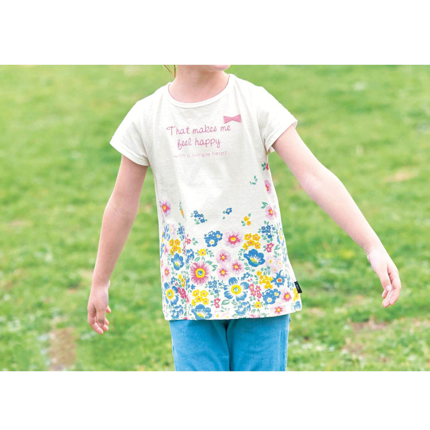 日本千趣會 - GITA 天竺棉印花短T-巴黎鐵塔蝴蝶-水藍