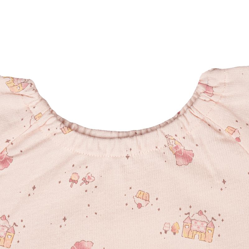 akachan honpo - 長袖家居服 穿衣練習-零食-粉紅色