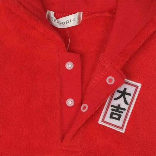 背心-達摩不倒翁-紅色 (80~90cm)