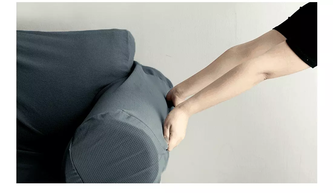 韓國 Prielle - 包覆型超彈力透氣防污沙發套-深灰