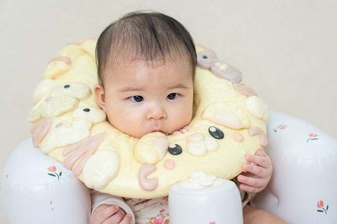 老甜媽手工饅頭 - 收涎饅頭-恐龍甜甜圈-1000g-直徑33公分