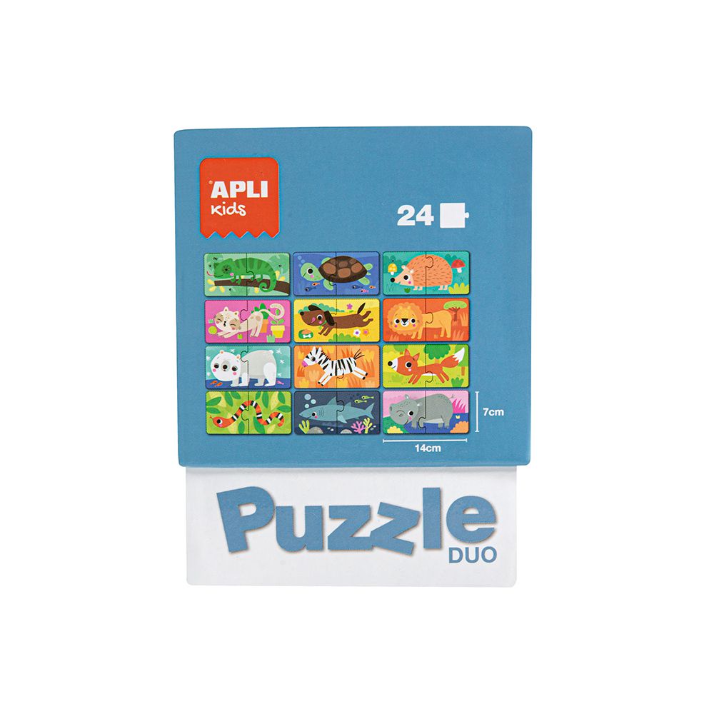 西班牙 APLI - 二分之一拼圖-動物