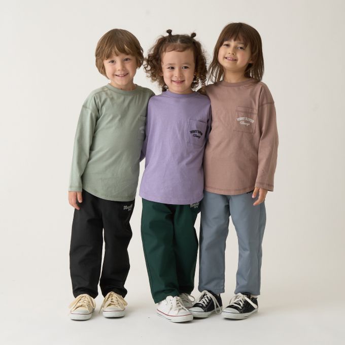 日本 b-ROOM - 100%棉 純色口袋薄長袖上衣-象牙白