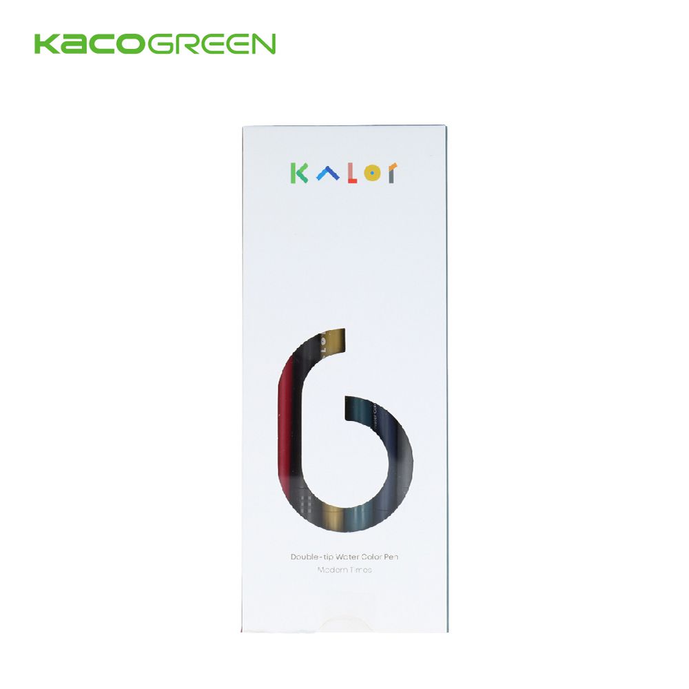 kaco - KALOR綺采6色可水洗雙頭柔繪筆-摩登時尚