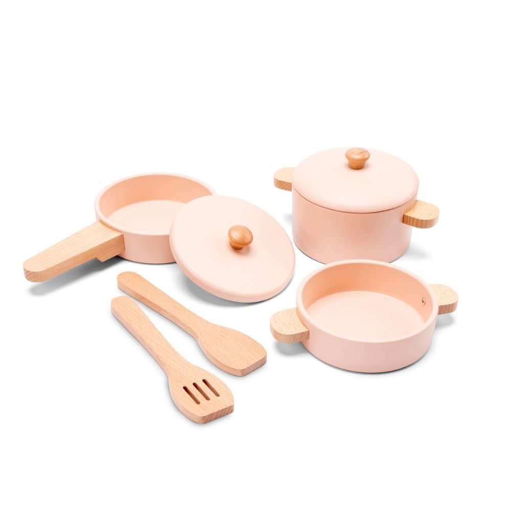 法式主廚鍋具7件組-櫻花粉