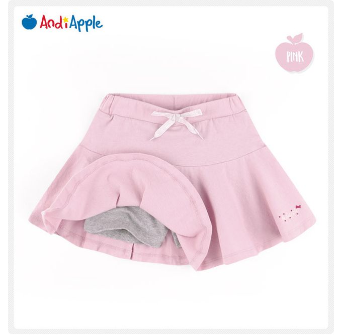 韓國 AndiApple - 休閒渡假風飄逸褲裙套裝-靛藍