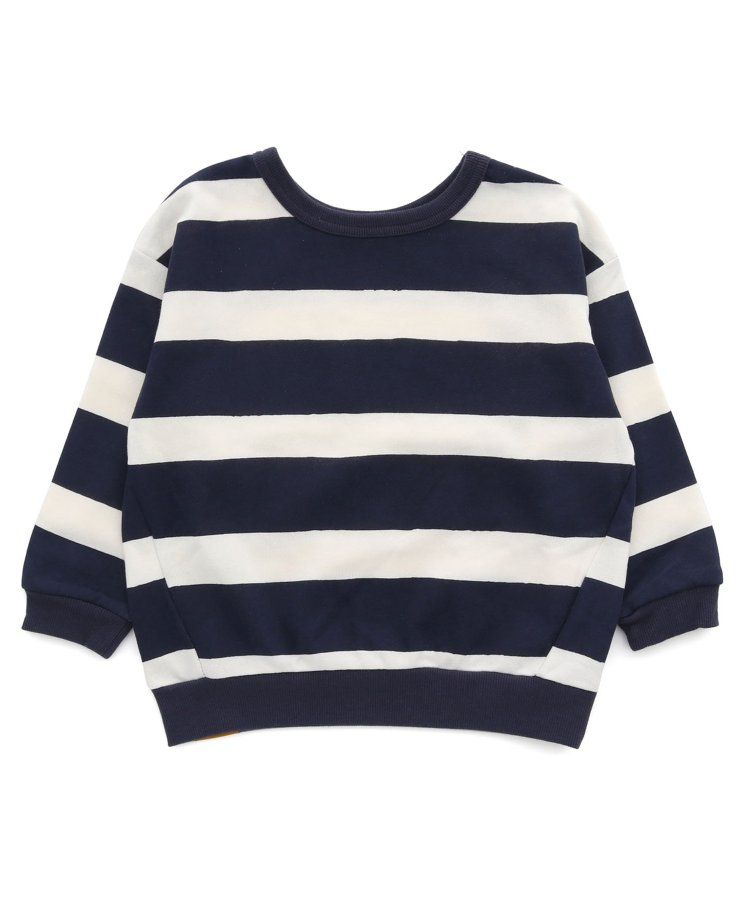 日本 BREEZE - 正反OK！裏毛印花長袖上衣-棋盤格-彩色