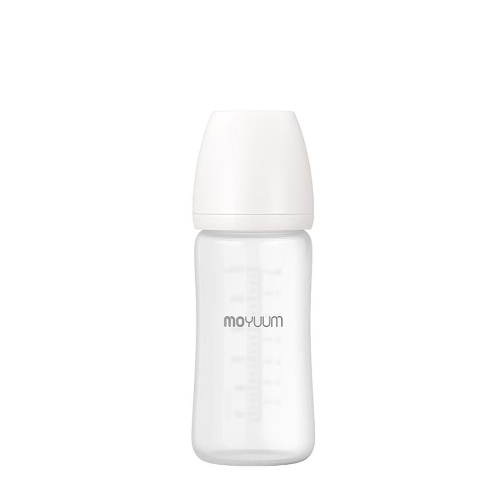 韓國 Moyuum - 寬口矽膠玻璃奶瓶-240ml