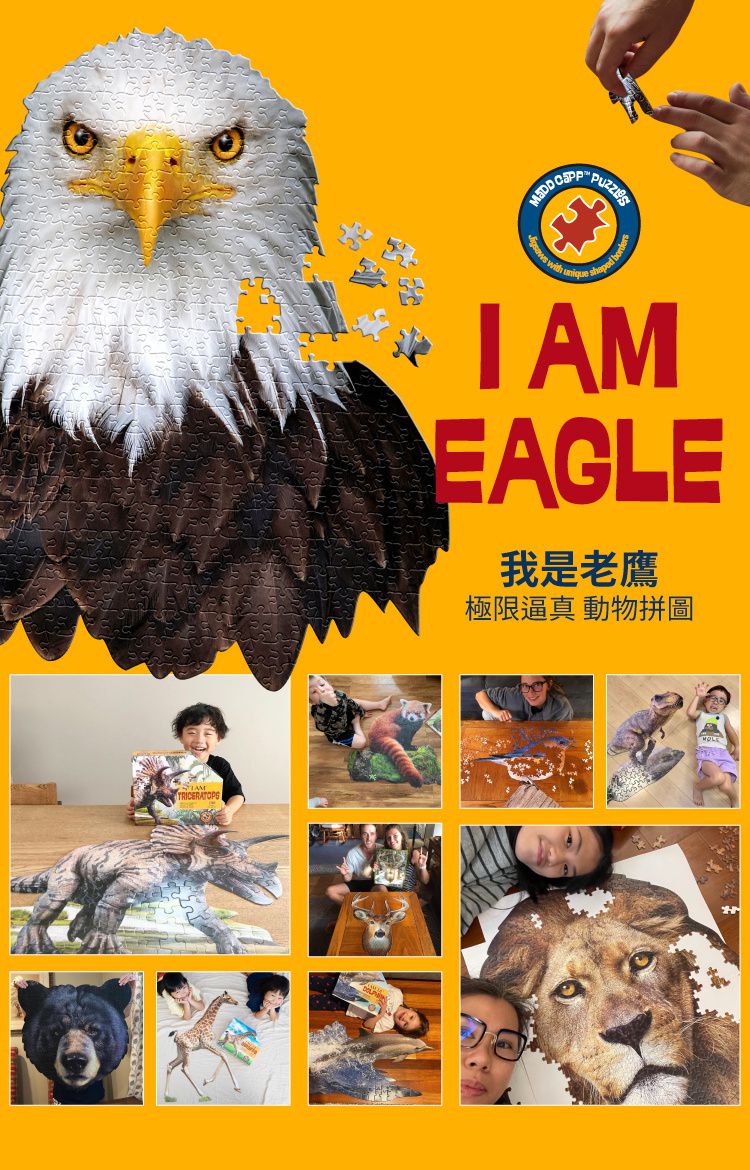 Madd Capp - I AM 動物拼圖-550,我是老鷹